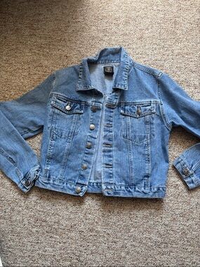 Rue21 Light Blue Denim Jacket with Logo Tab